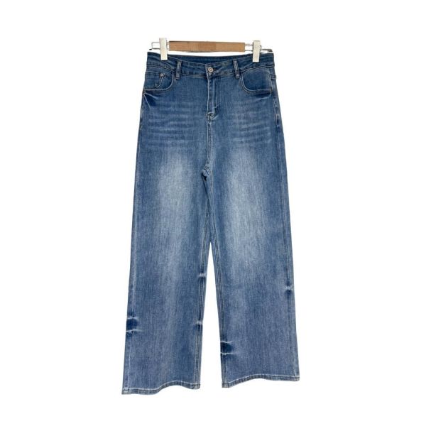 8356｜韓系慵懶風・復古水洗直筒牛仔褲-085 