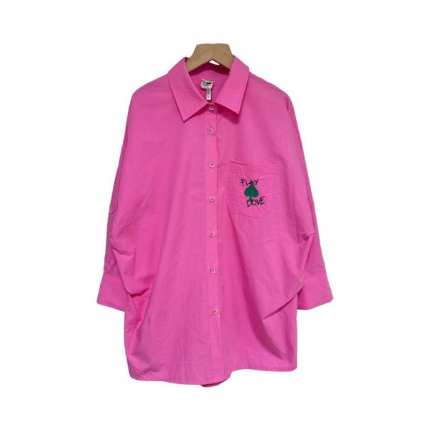 9838｜夏日顯白濾鏡・高飽和口袋刺繡純棉襯衫-RP1017H5 