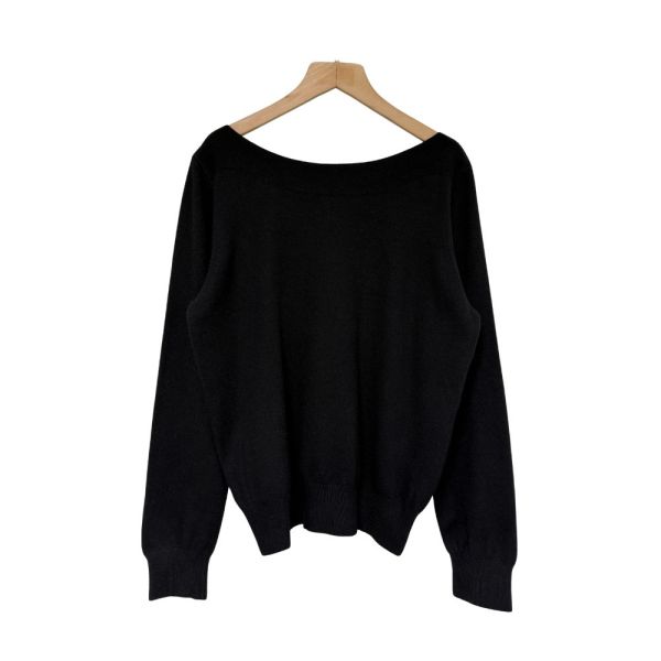 現貨8306｜自訂款船領縮口莫代爾針織衫 032 