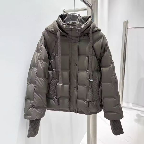 現貨8300｜毛線針織連帽羽絨夾克 190 