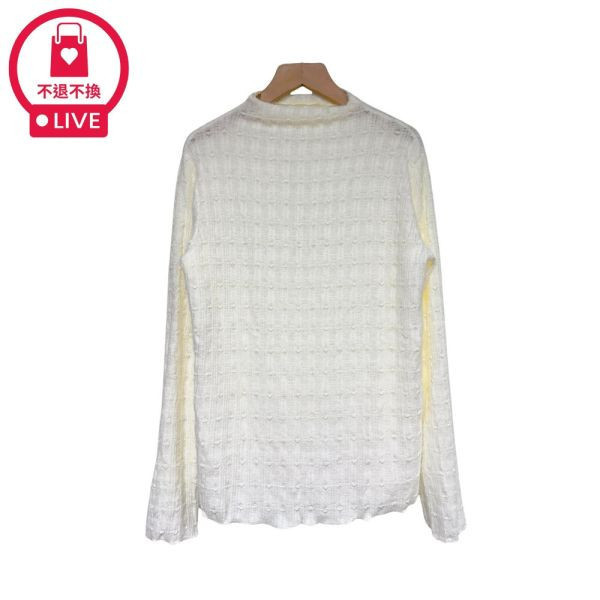 現貨95488｜愛心緹花絨毛打底針織衫-RR8981A4-福利品不退不換 