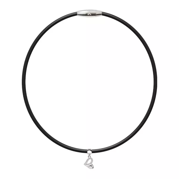 Mega Power Shining 鈦鍺項鍊 (白鋼/玫金) 