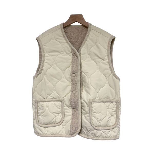 現貨9624｜內羔毛舖棉絨滾邊馬甲-MIA1039C8 