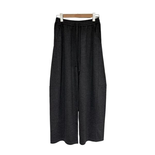 9732｜日系慵懶風空氣感抽繩寬褲 