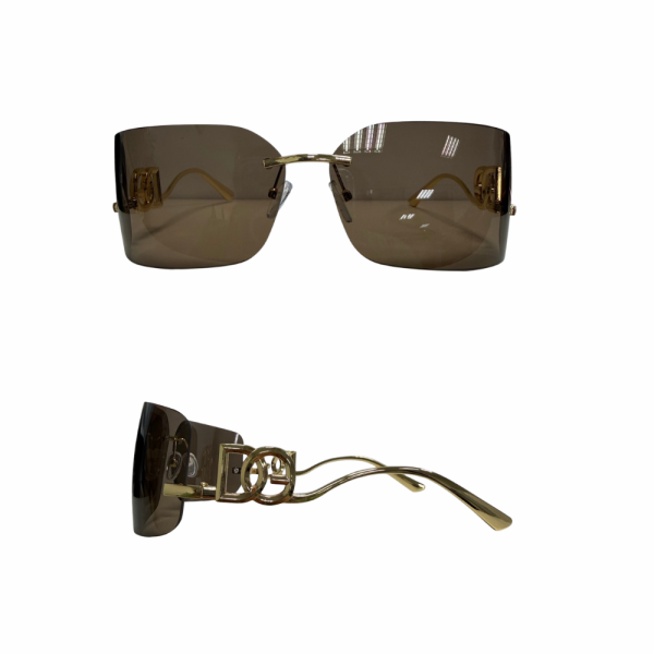 9995｜時尚曲面無框墨鏡-A1 