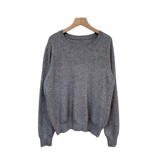 現貨8250｜雙向坑條拼接針織衫 028 