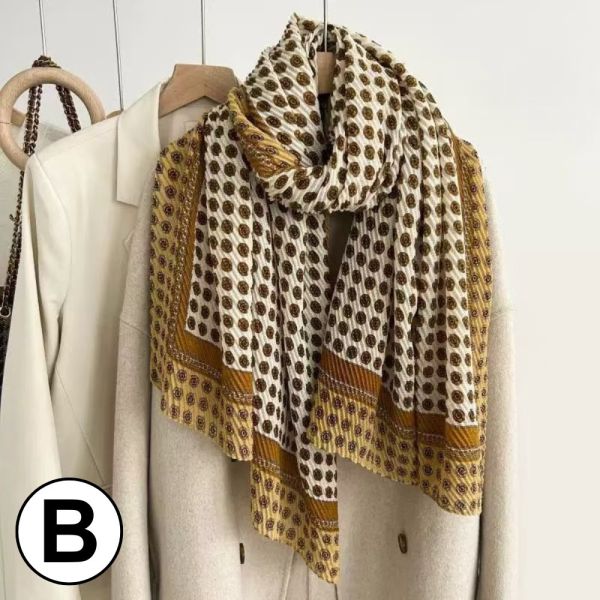 現貨 6817｜韓版壓皺百搭秋冬款女保暖時尚披肩圍脖 