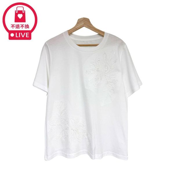 0015｜內斂芳華．錯落花影亮片點綴上衣-LAD300153C6-福利品不退不換 