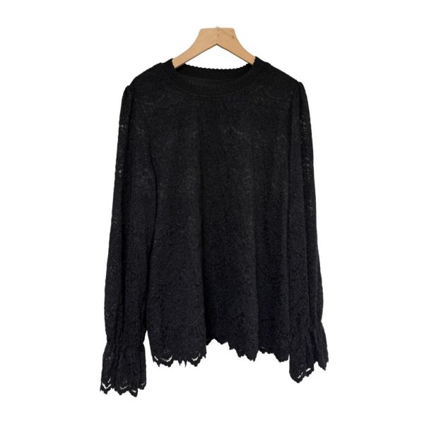 現貨8006｜法式絨毛蕾絲花邊上衣-MIA8212C3 