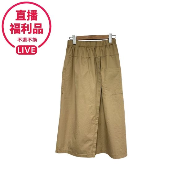 現貨7511｜鬆緊腰斜襠片寬褲-DF9232A6-福利品不退不換 