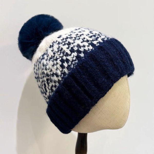 厚實加絨提花針織毛帽 BLSA2 