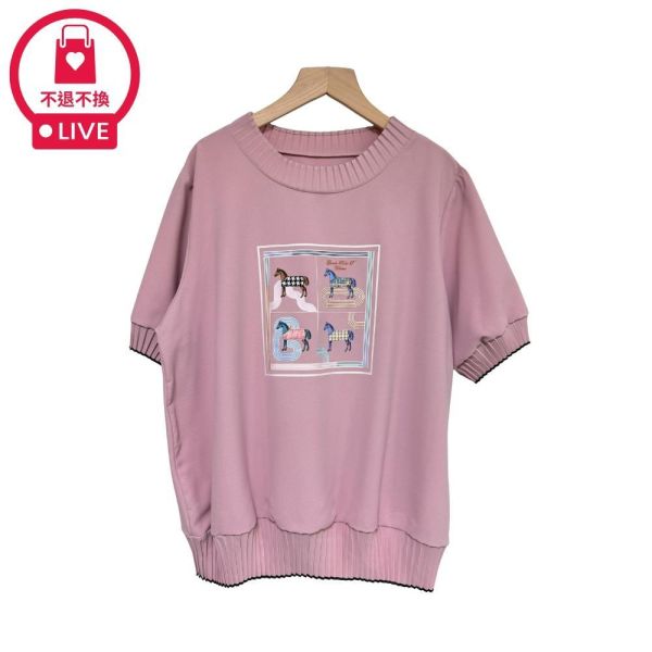 9769｜摸得到的質感！3D簇絨小馬絲巾T-SH13028A6-福利品不退不換 