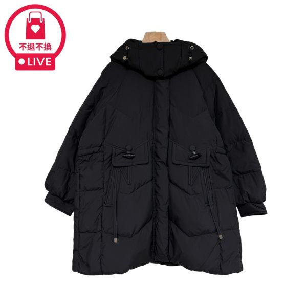 現貨9610｜白鴨絨連帽麵包外套-DF616G8-福利品不退不換 