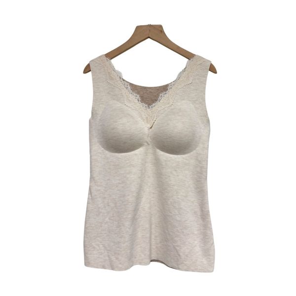 現貨8007｜蕾絲V領磨毛罩杯背心 BYZQXF5200A5 