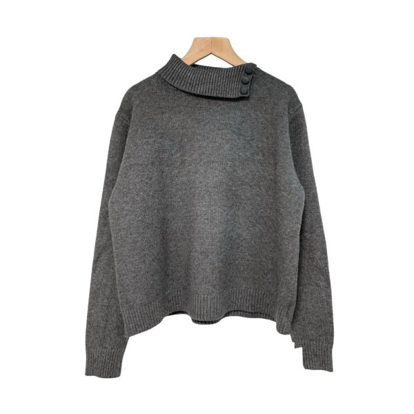 現貨8318｜螺紋翻領莫代爾針織衫 037 