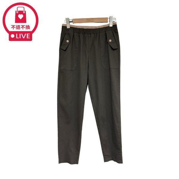 98200｜休閒不單調・大口袋拼接設計小直筒褲(2件組)-DF9280A6-福利品不退不換 