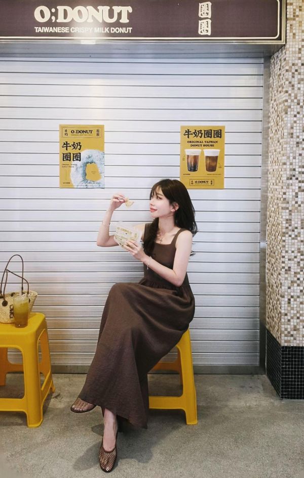 夏日渡假感方領長洋裝（3 colors） 夏日渡假感方領長洋裝