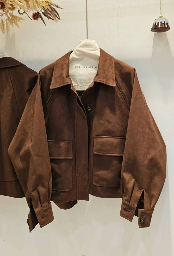 高質感仿麂皮夾克外套 高質感仿麂皮夾克外套