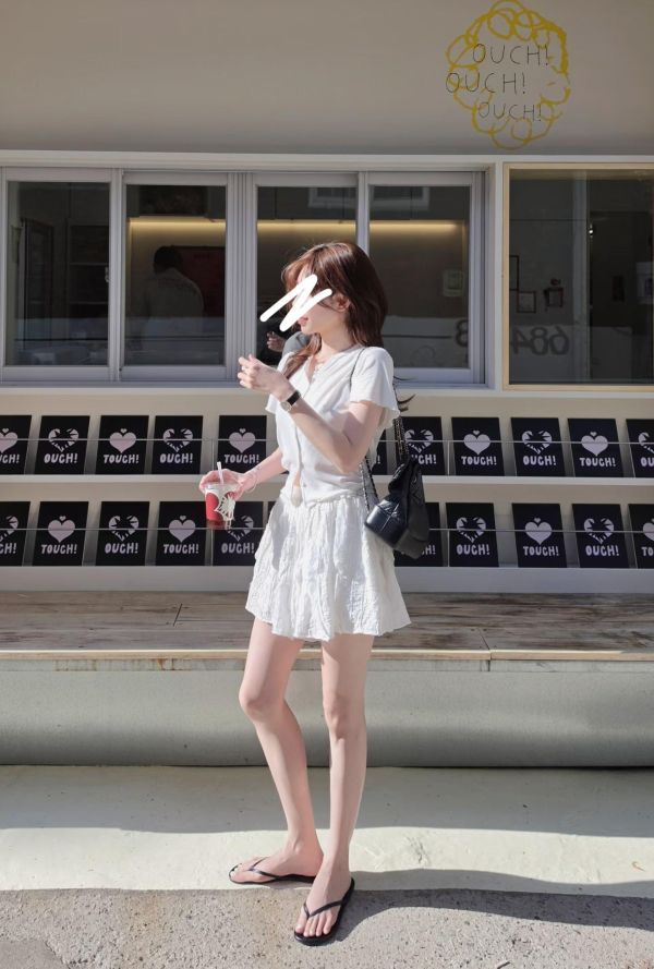 韓妞風格亞麻小開衫(4 colors) 