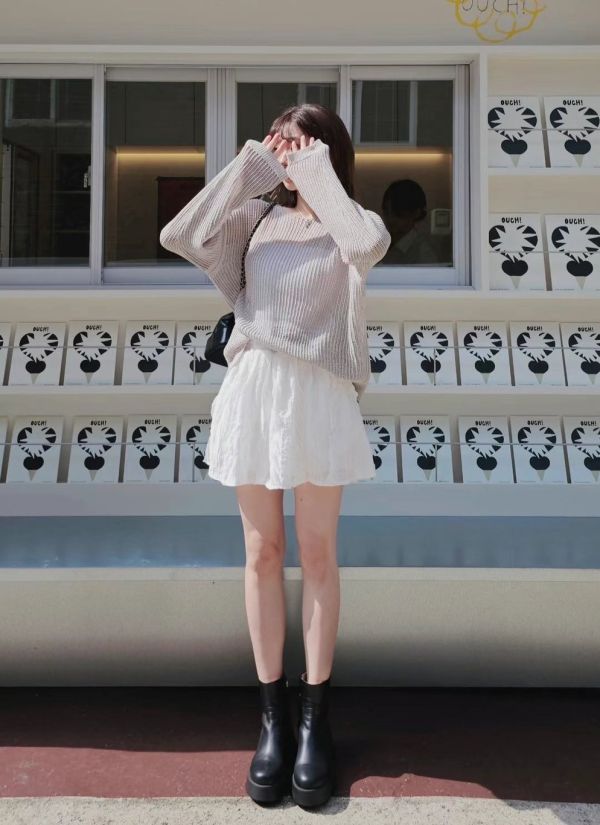 miu裡miu氣的層次小褲裙（2 colors） miu裡miu氣的層次小褲裙