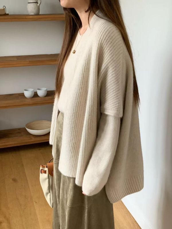 柔霧時光斗篷開衫(3 colors) 柔霧時光斗篷開衫