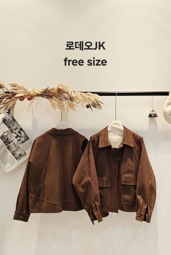 高質感仿麂皮夾克外套 高質感仿麂皮夾克外套