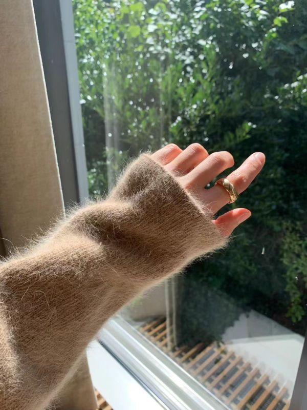 首爾午後安哥拉毛金扣外套(3 colors) 首爾午後安哥拉羊絨金扣外套