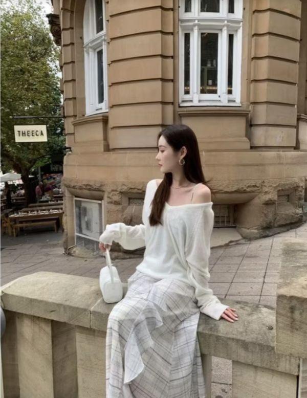 戀夏微光．荷葉格紋洋裝 (3 colors) 戀夏微光荷葉格紋洋裝