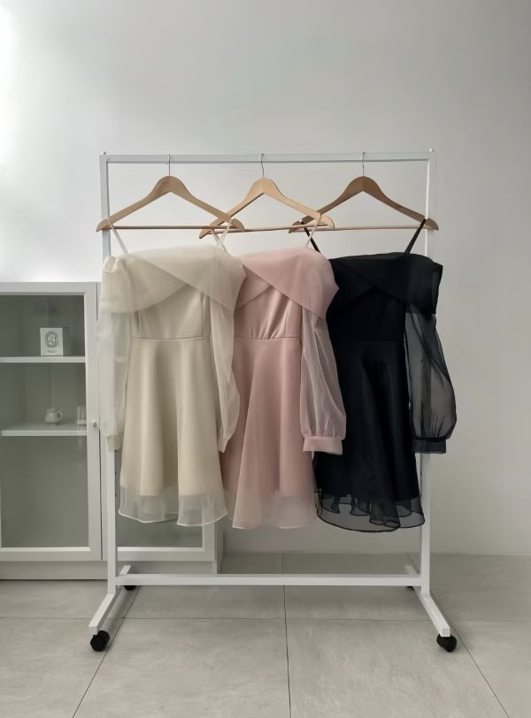 預購價2天<輕婚紗洋裝> 霧光交疊·歐根紗仙女洋裝 輕婚紗洋裝霧光交疊·歐根紗仙女洋裝