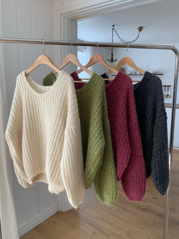 軟糯羊駝毛針織毛衣(4 colors) 軟糯羊駝毛針織毛衣