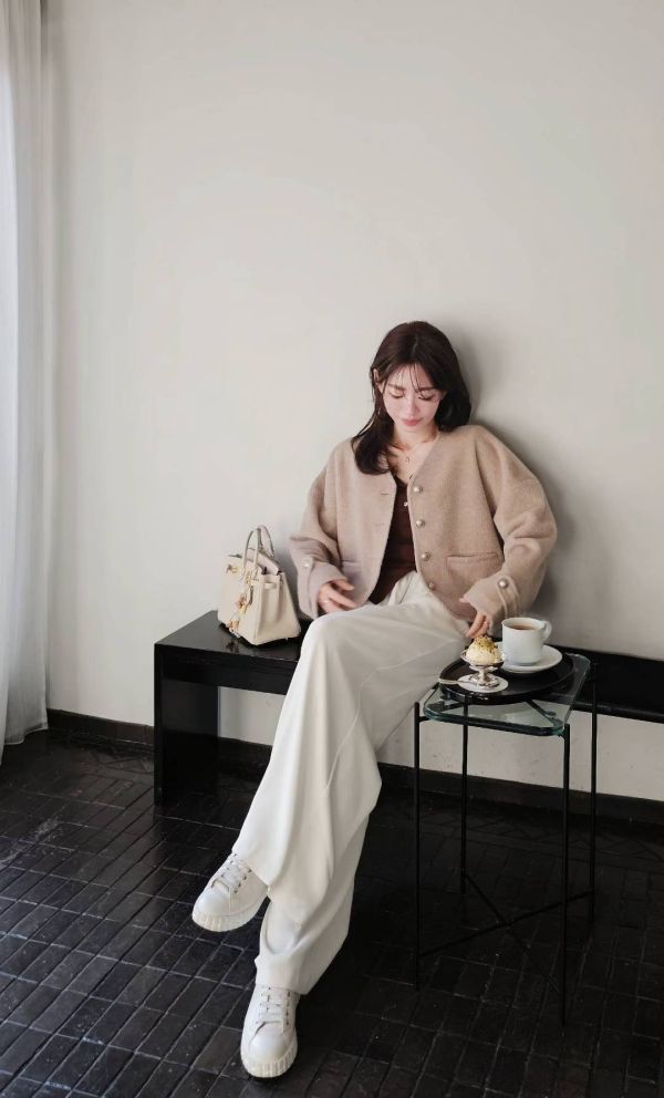 經典混羊毛精緻短外套(4 colors) 經典混羊毛精緻短外套