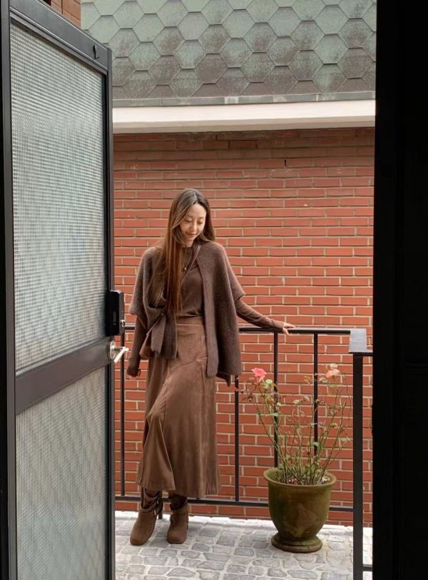 柔霧時光斗篷開衫(3 colors) 柔霧時光斗篷開衫