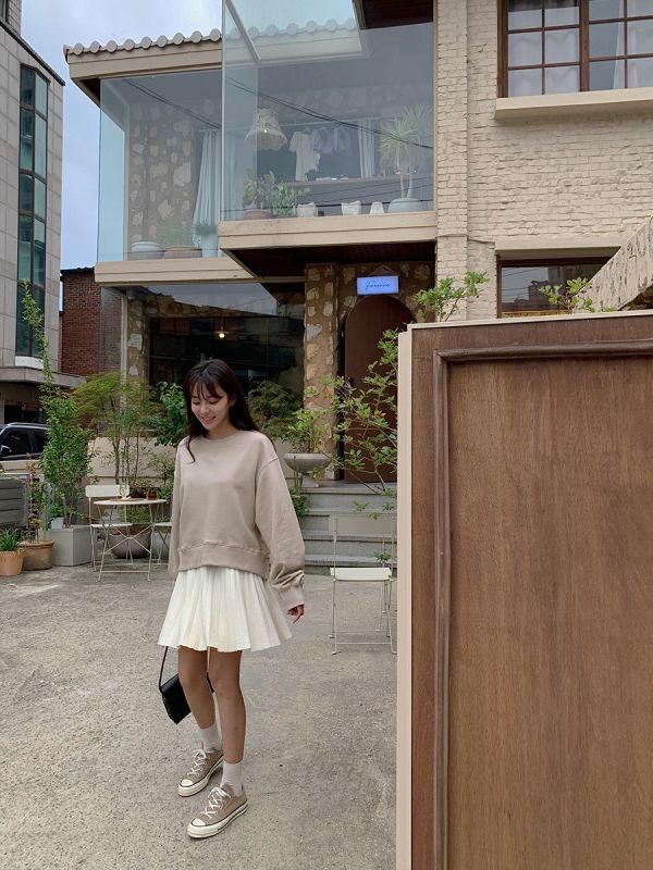 優雅針織百褶裙（3 colors） 優雅針織百褶裙