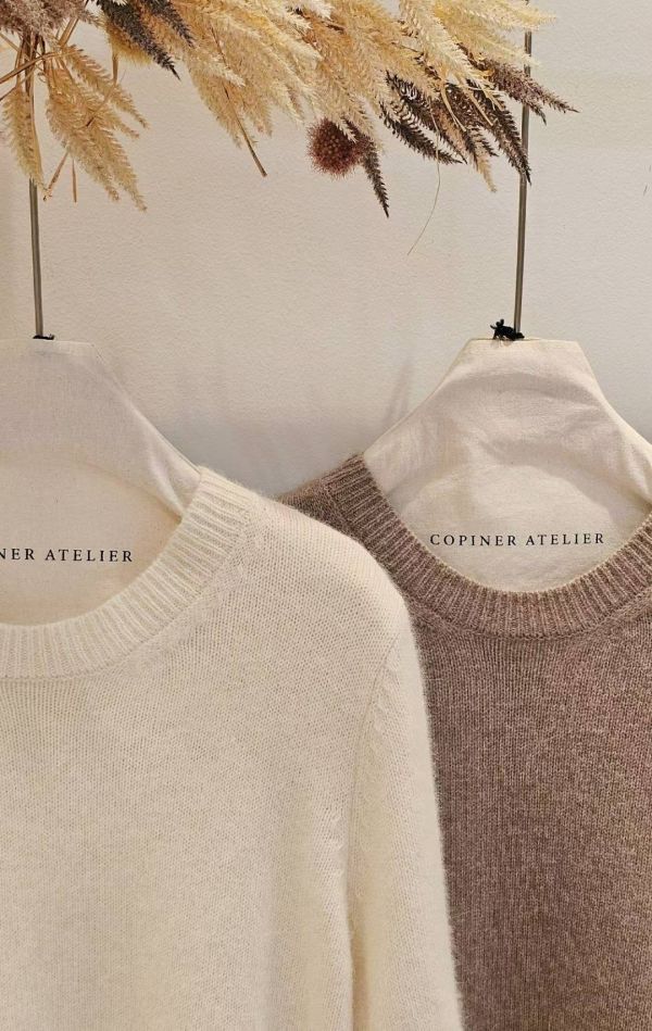 高質感浣熊毛半袖毛衣（4 colors） 高質感浣熊毛半袖毛衣