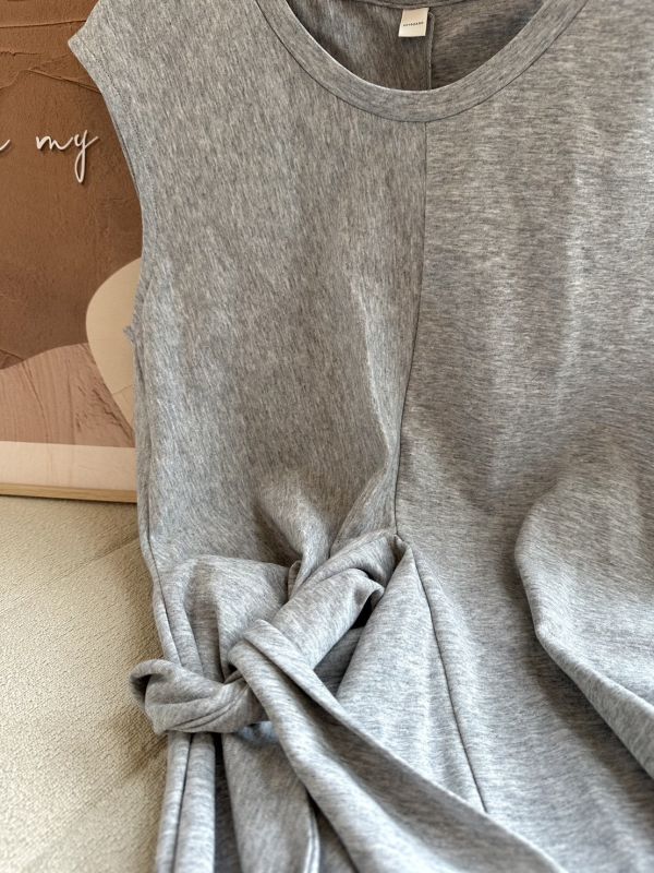 側綁帶收腰連身洋 側綁帶收腰連身洋,洋裝,正韓服飾