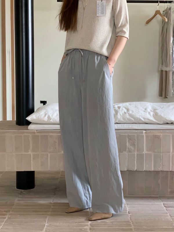 輕薄透氣百搭抽繩褲 (2 colors) 輕薄透氣百搭抽繩褲
