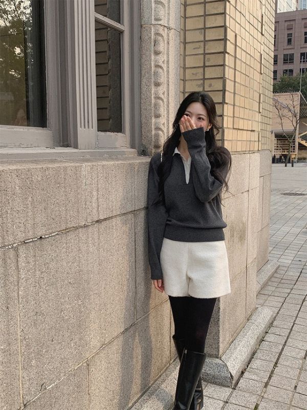 (限時三天）暖絨羊毛A字短褲(2 colors) 暖絨羊毛A字短褲