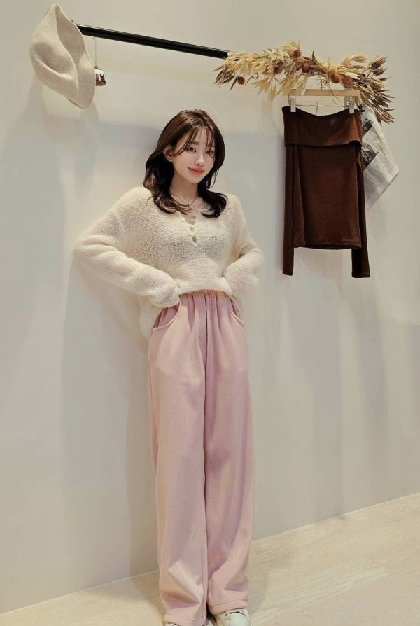 休閒長腿加絨燈芯絨長褲(4 colors) 休閒長腿加絨燈芯絨長褲