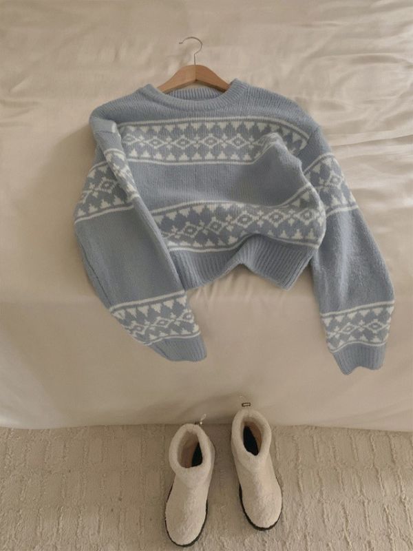 北歐雪花溫語毛衣(2 colors) 北歐雪花溫語毛衣