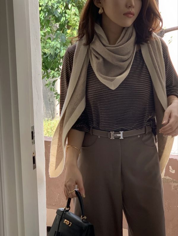 韓劇雙色羊絨針織披肩圍巾（3 colors） 韓劇雙色羊絨針織披肩圍巾