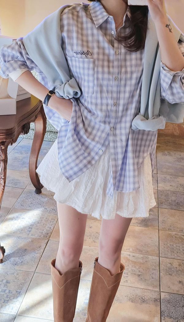 miu裡miu氣的層次小褲裙（2 colors） miu裡miu氣的層次小褲裙