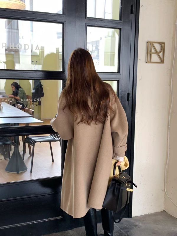 【漢南洞高雅羊駝長版手工大衣｜長款】2 colors 漢南高雅羊駝長版手工大衣