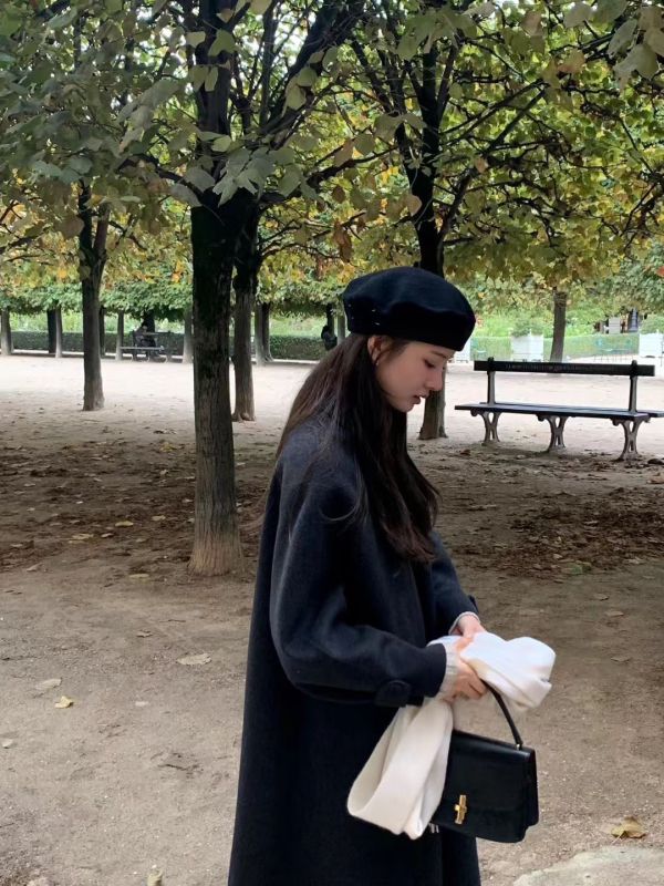 【漢南洞高雅羊駝長版手工大衣｜長款】2 colors 漢南高雅羊駝長版手工大衣