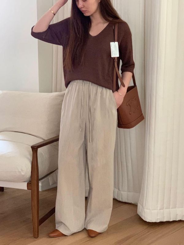 輕薄透氣百搭抽繩褲 (2 colors) 輕薄透氣百搭抽繩褲