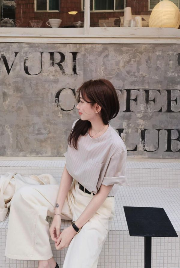 高質感韓妞條紋彈力T 高質感韓妞條紋彈力T