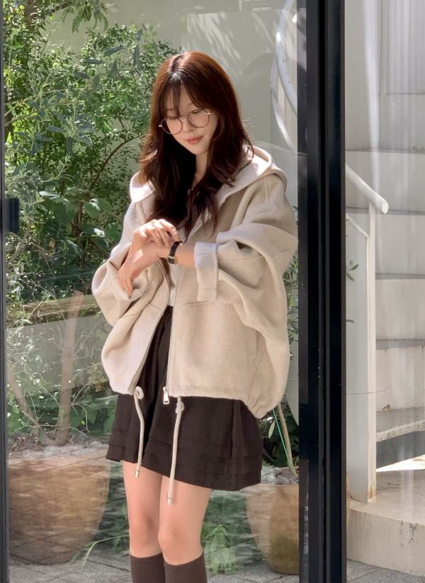 休閒氣息3M恆溫連帽手工羊毛外套(3 colors) 休閒氣息3M恆溫連帽手工羊毛外套