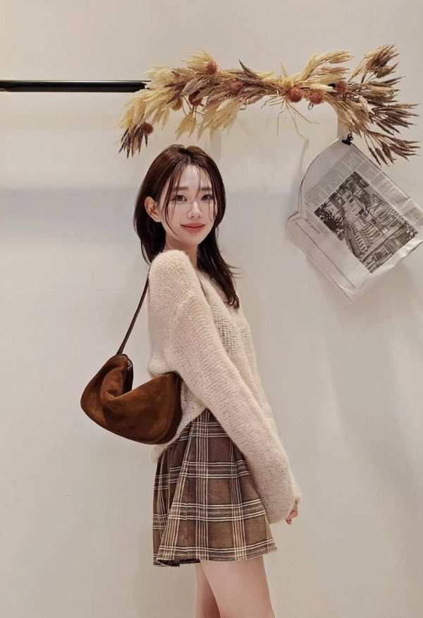 英倫風格紋小褲裙（2 colors） 英倫風格紋小褲裙