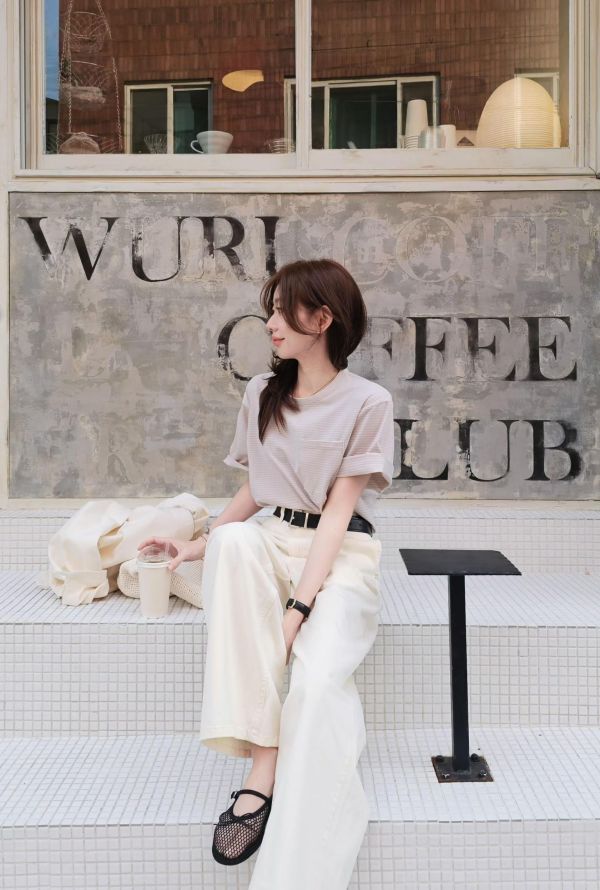 高質感韓妞條紋彈力T 高質感韓妞條紋彈力T