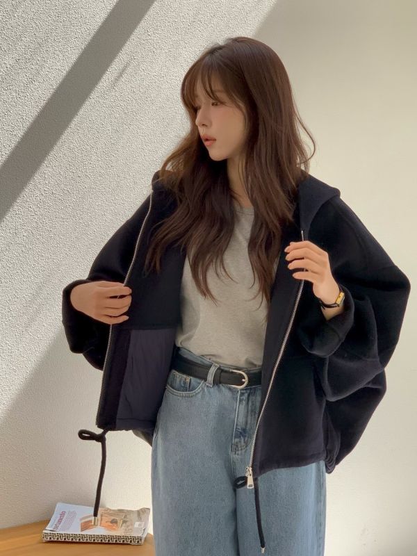 休閒氣息3M恆溫連帽手工羊毛外套(3 colors) 休閒氣息3M恆溫連帽手工羊毛外套