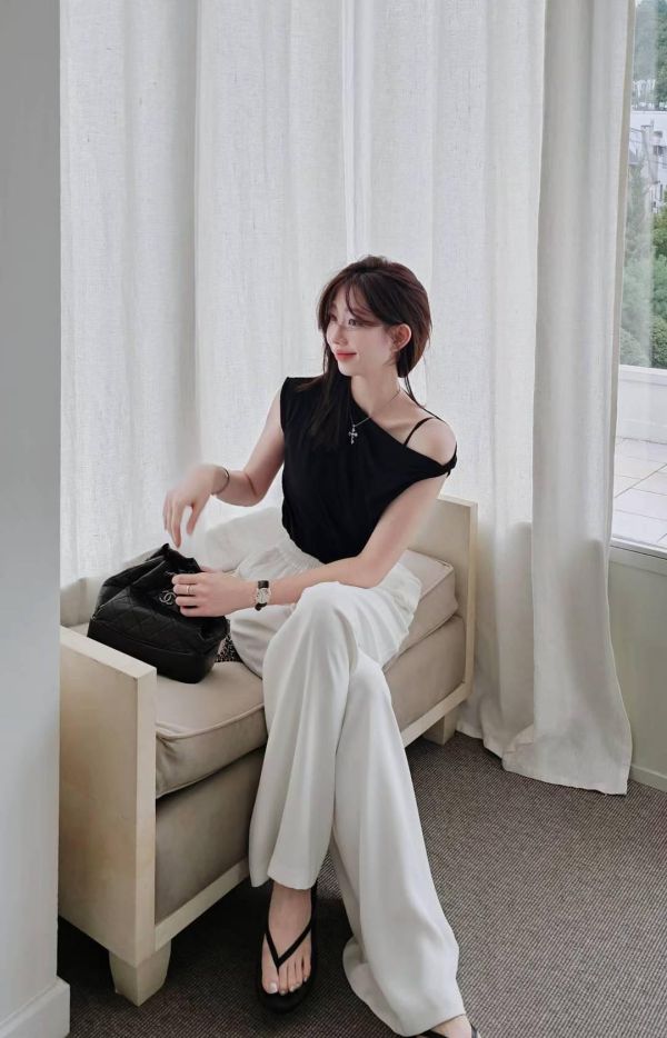 升級版！法式鬆弛感闊腿西褲 